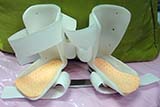 Special shoes used to treat clubfoot - Click for larger image