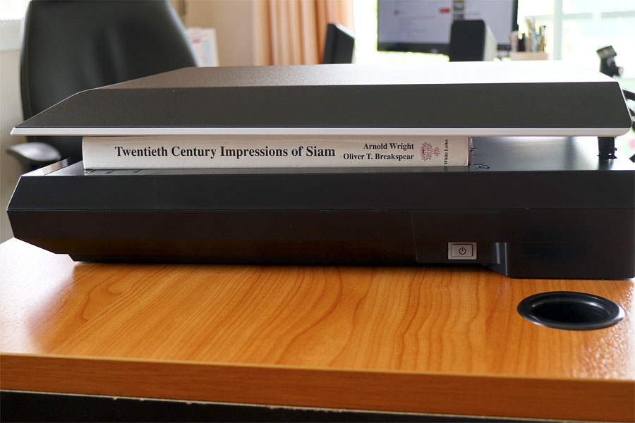 Scanning a fairly thick book