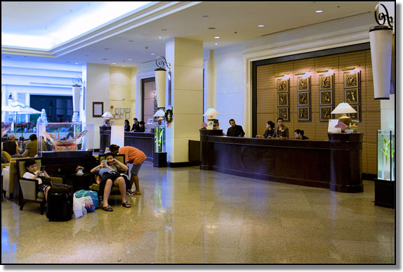 Centara Hotel reception and lobby area