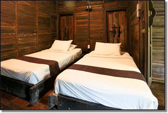 Rustic accommodation in the southern Thai countryside