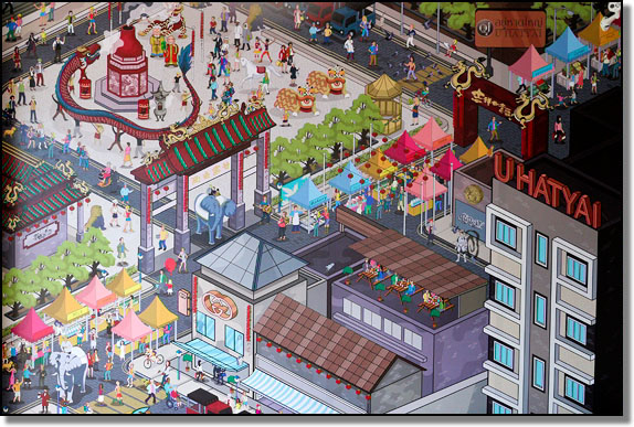 Mural outside U Hat&nbsp;Yai