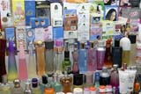 Cosmetics and breast firming gel for sale at Gim Yong market - Click for larger image