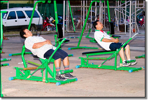 Free exercise in Hat Yai