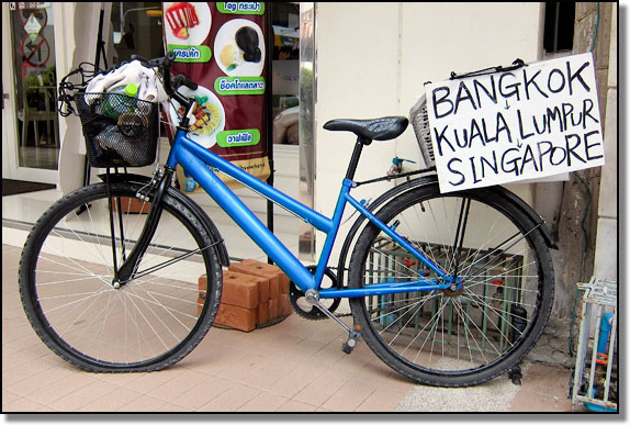 A well travelled bike in Hat&nbsp;Yai