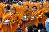 Buddhist monks, Hat Yai - Click for larger image Buddhist monks, Hat Yai - Click for larger image