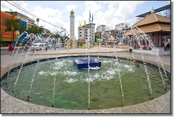The famous clocktower in Hat&nbsp;Yai, Thailand
