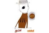 Rabbit card - Click for larger image Rabbit card - Click for larger image