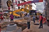 Burying cables in Hat Yai a few years ago - Click for larger image