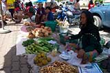 Fruit and vegetables for sale at Songkhla Sunday Market - Click for larger image