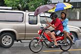 Keeping dry the Thai way in Hat Yai - Click for larger image Keeping dry the Thai way in Hat Yai - Click for larger image