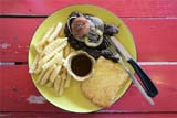 Thai steak and chips, Hat Yai - Click for larger image Thai steak and chips, Hat Yai - Click for larger image