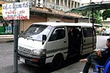 Trang minivan stand in Hat&nbsp;Yai - Click for larger image