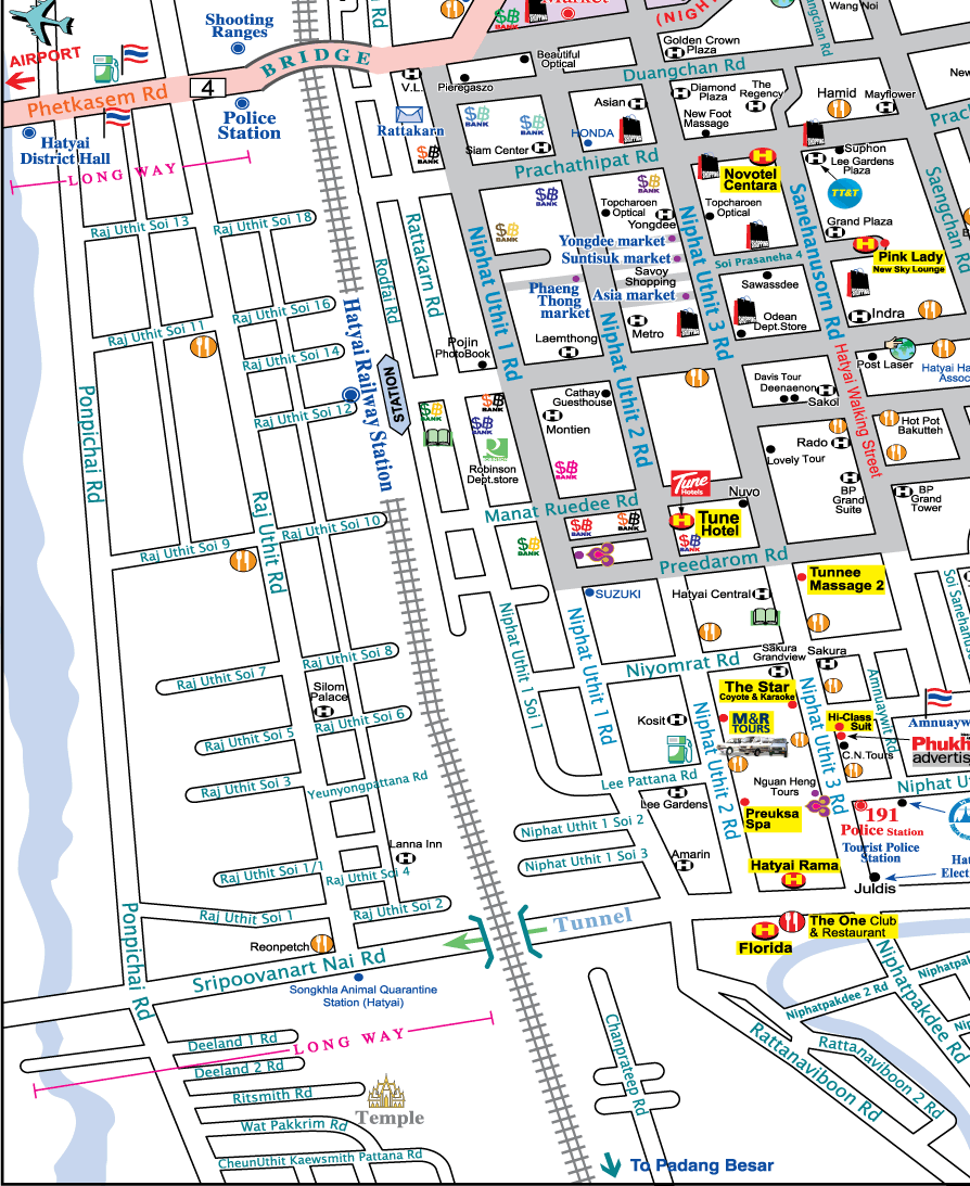 Hat Yai Map 3