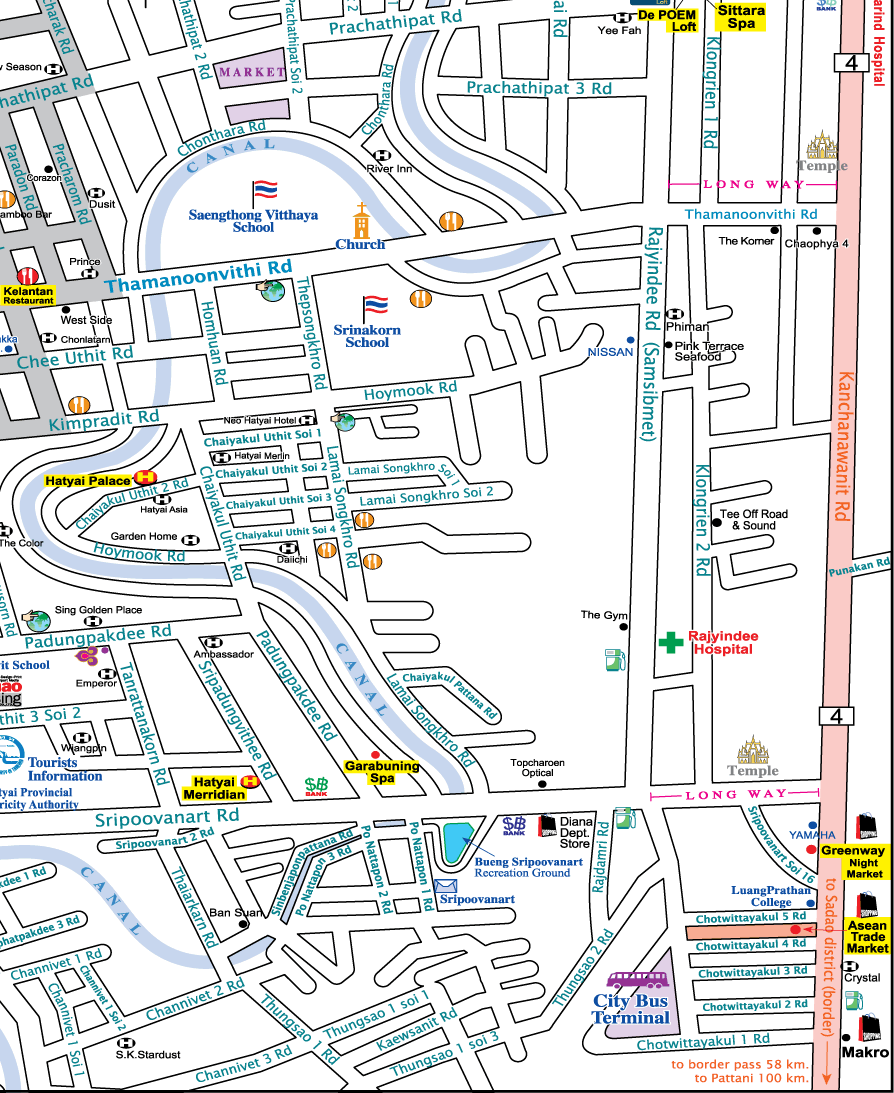 Hat Yai Map 4