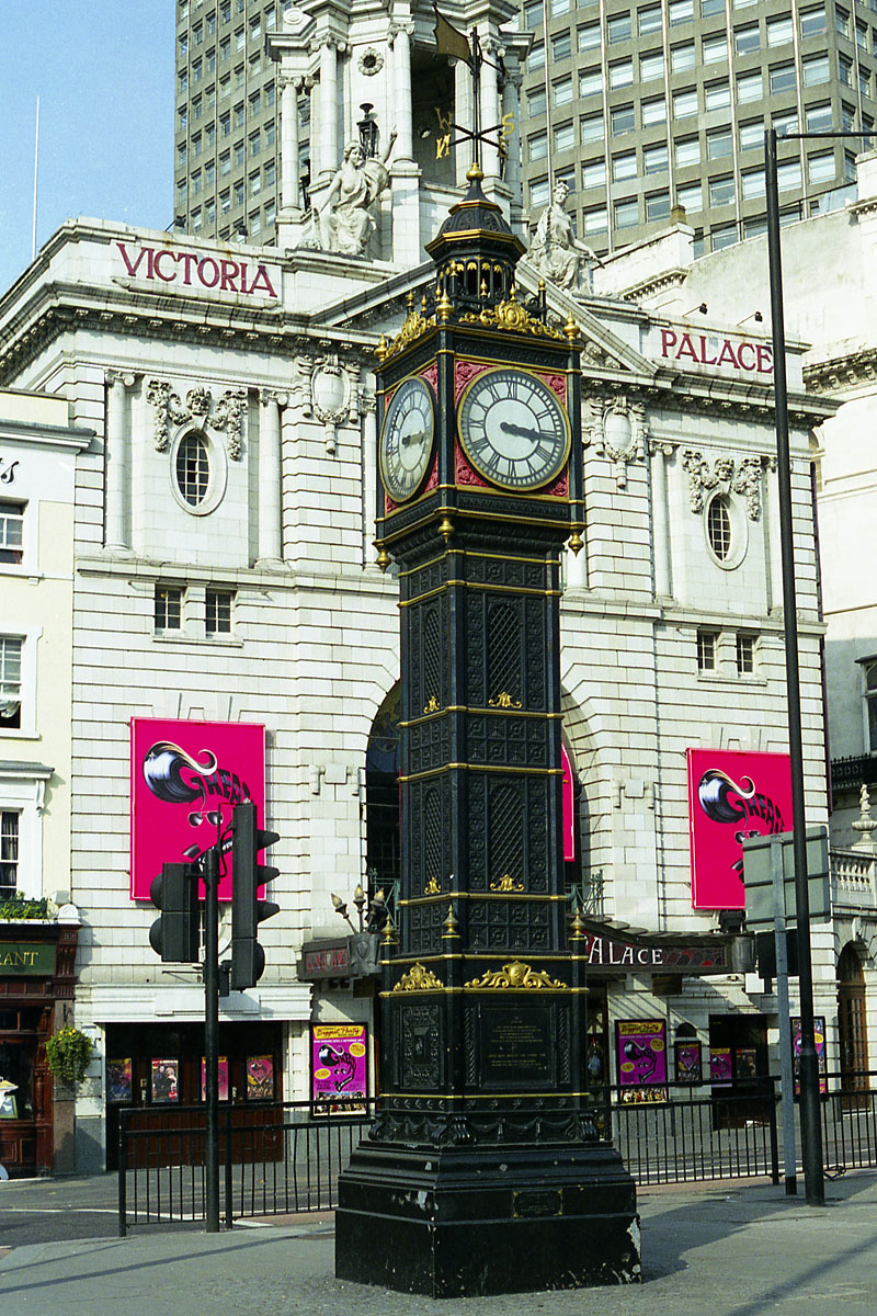 Little Ben, the lesser known clocktower, near Victoria Palace theatre