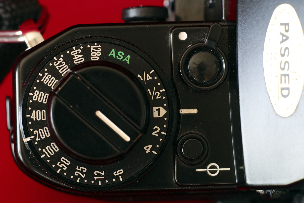 Canon A1 left-hand top view