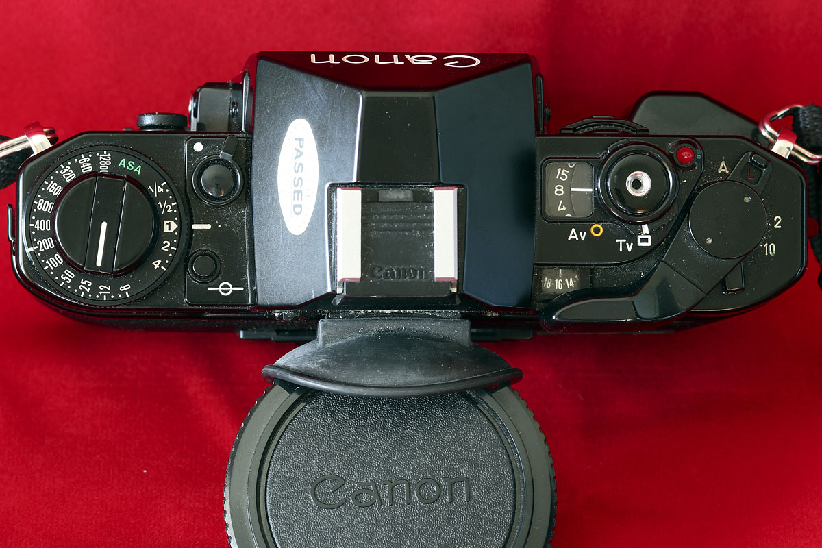 Canon A1 top view