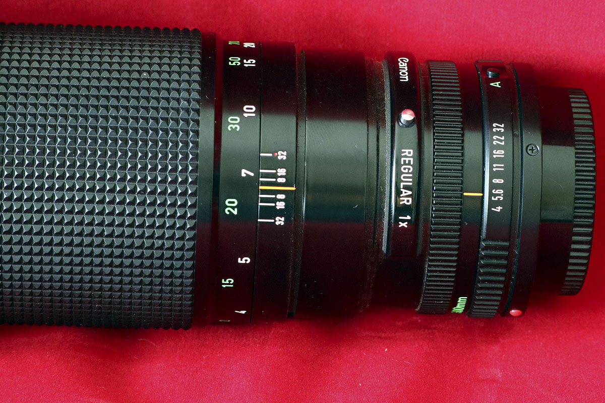 Canon FD 300mm f/4 Drop-In Filter