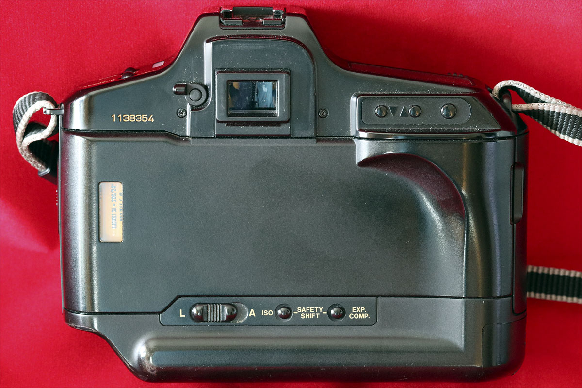 Canon T90 rear view