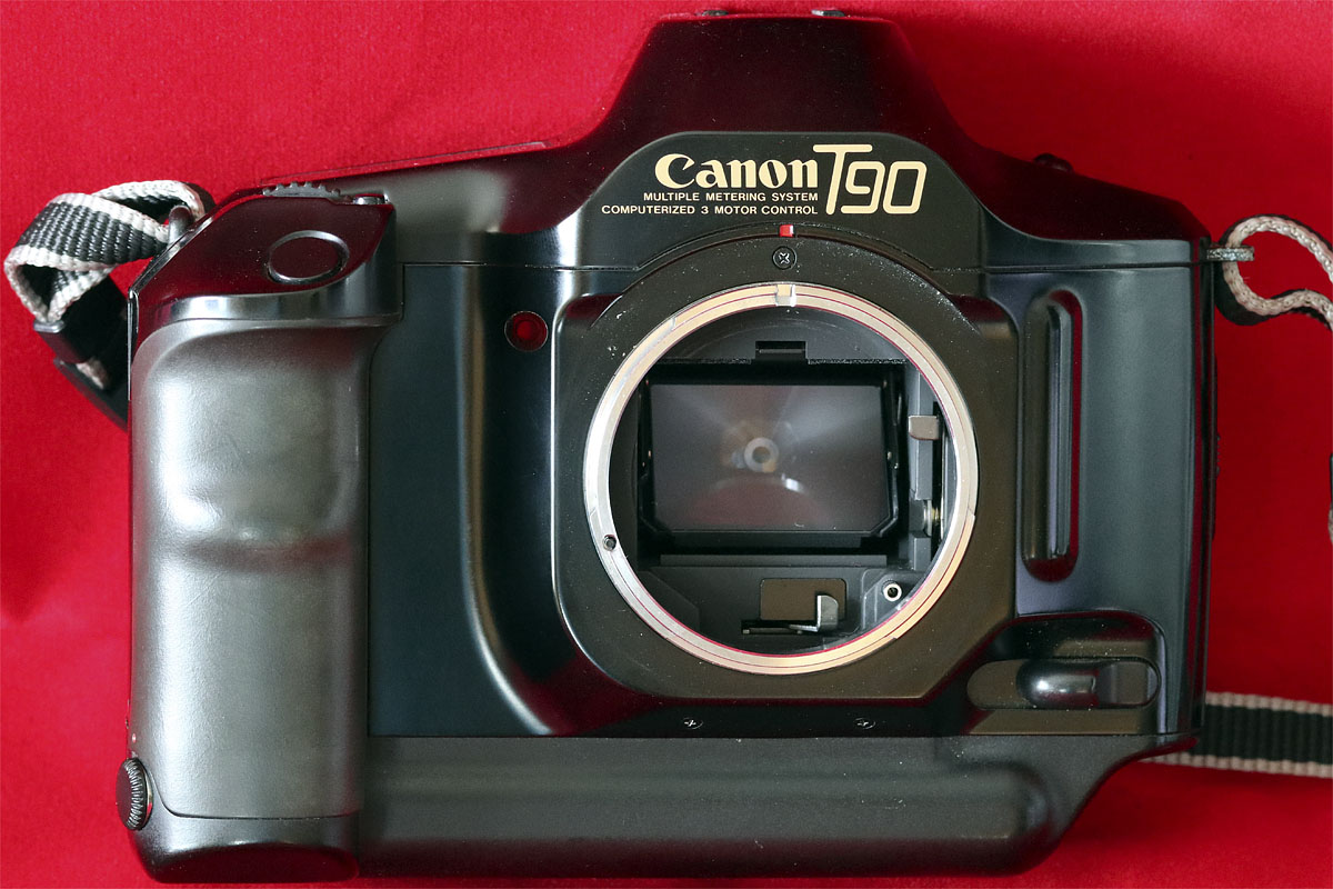 Canon T90 front view