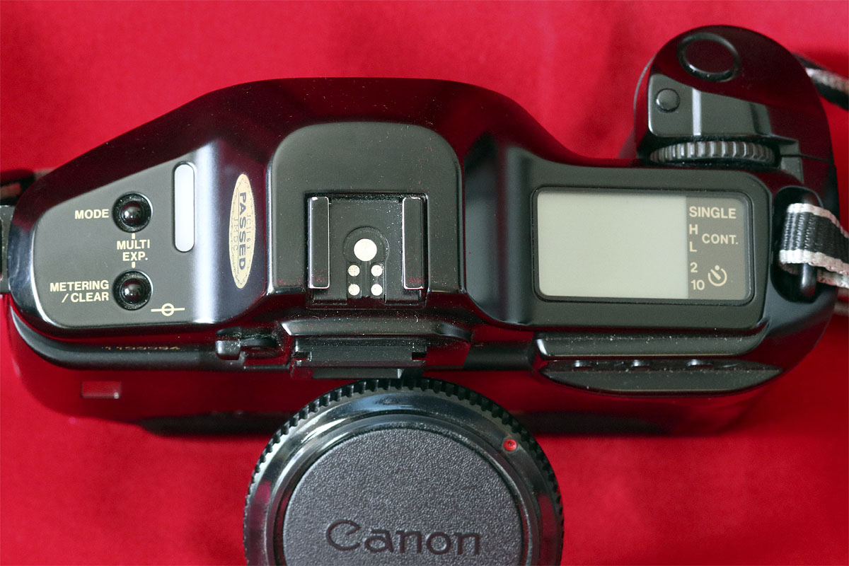 Canon T90 top view