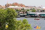 View across the river from Wat Arun - Click for larger image