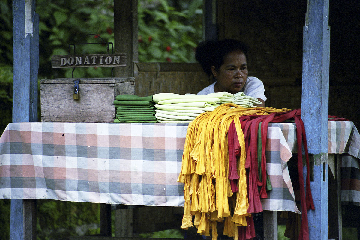 Cloth wraps for temple visitors