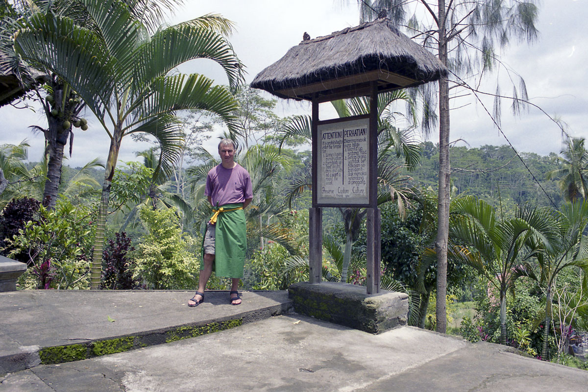 Making myself respectable before visiting a temple