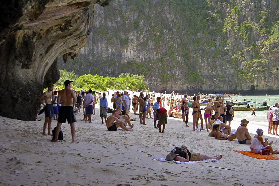 Phi Phi island, Thailand in 2003