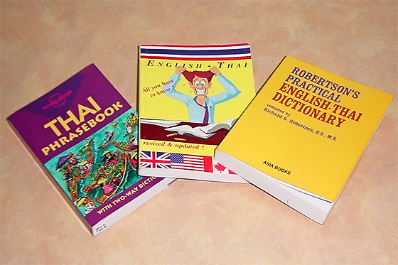 Some of the books I used in my attempt to learn the language