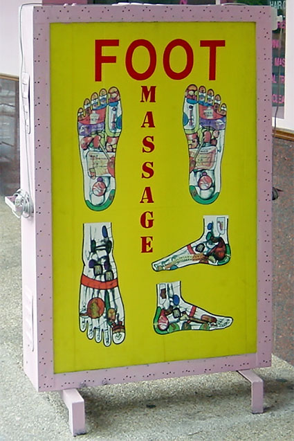 Foot massage sign