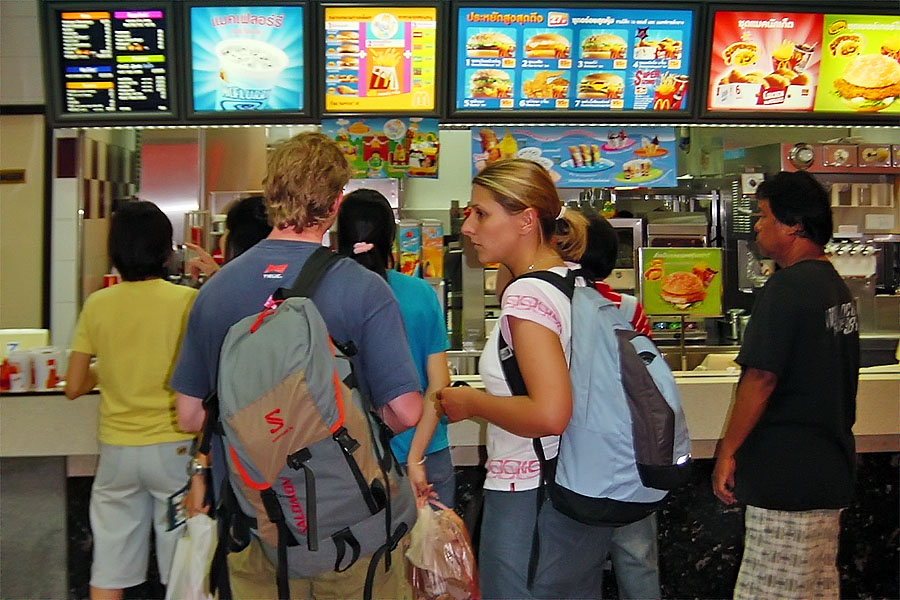 Worldly-wise Lonely Planet readers experiencing some real Thai culture