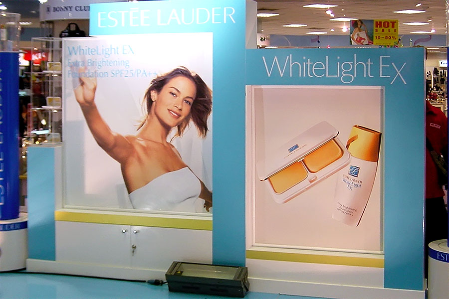Adverts for whitening products constantly target dark-skinned Thais