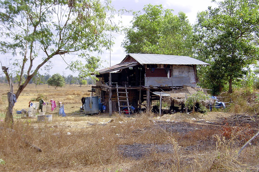 House in the Isaan countryside