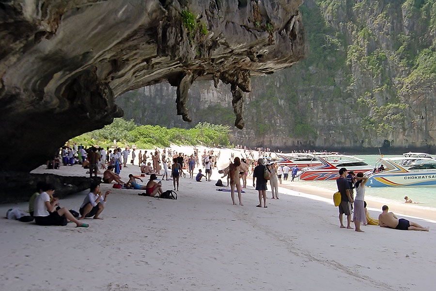 Phi Phi Island is incredibly beautiful, but it is small and these days it is completely overrun with tourists