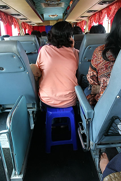 A typically overcrowded bus