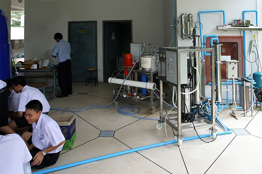 Water purifying equipment at the Prince of Songkla University, Hat Yai