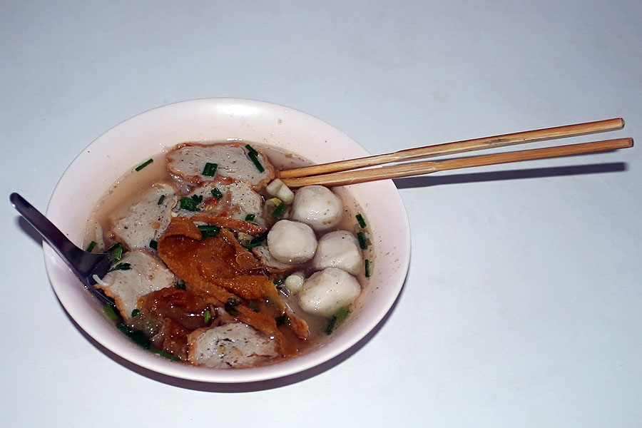 Noodle soup with fish
