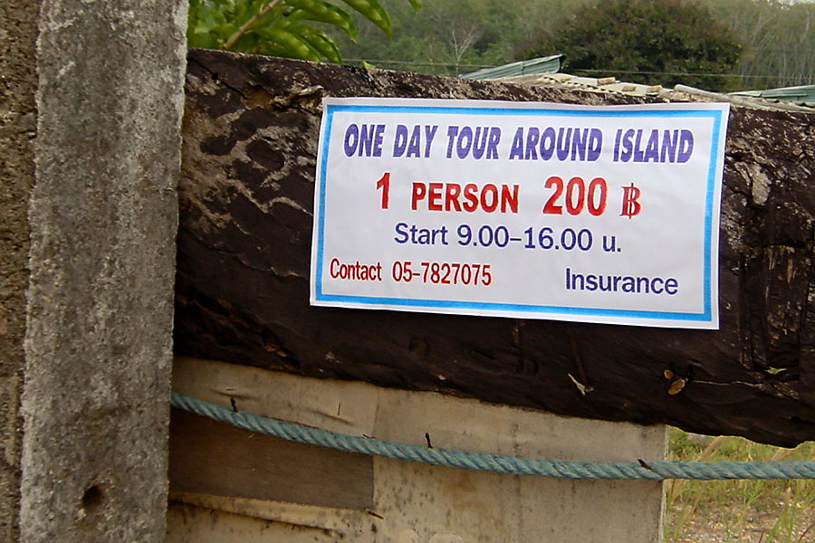 One of the few reasonable deals on Koh Lanta