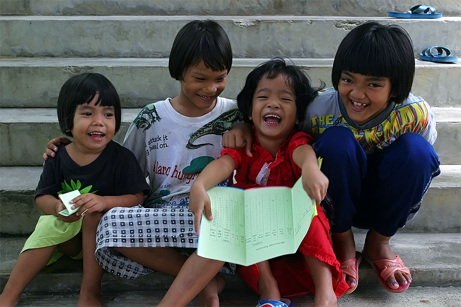 Orphans at the Songkhla orphanage
