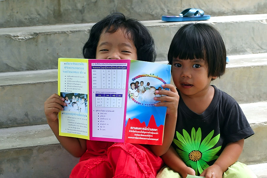 Orphans at the Songkhla orphanage
