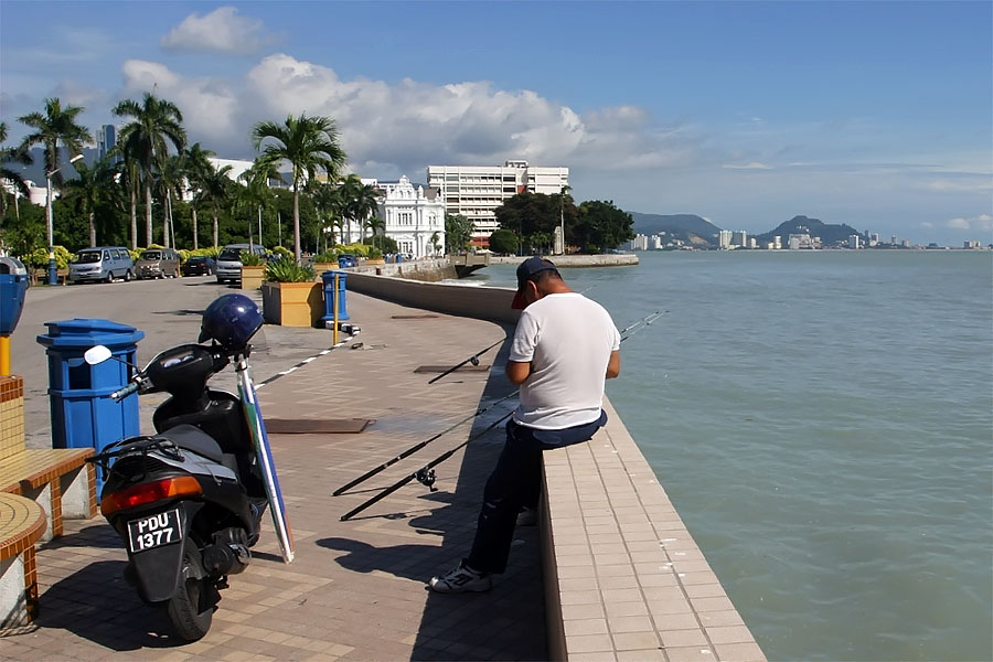 Fishing on the Penang coast