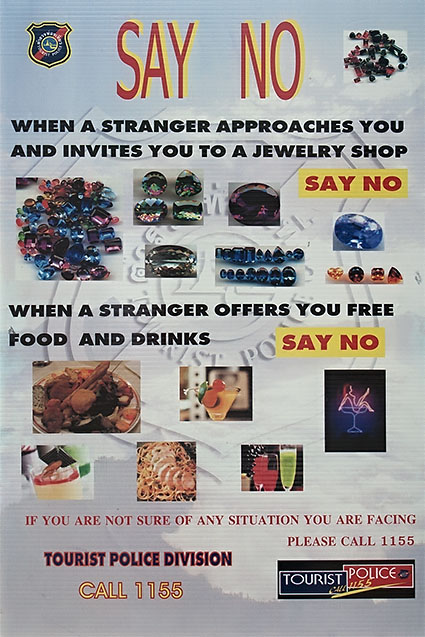 Many people in Bangkok will try to cheat you but just say no
