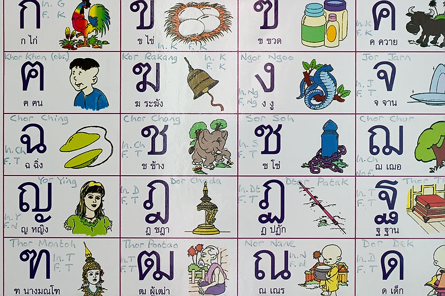 I found the language learning material designed for Thai kids to be very useful for my own means