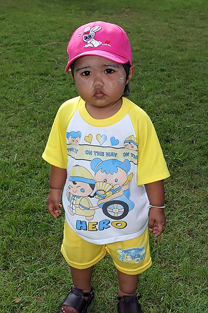 Young Thai boy out and about on Children's Day