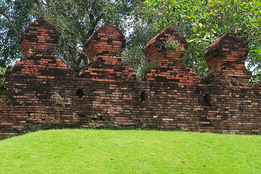 Part of the old city wall that used to completely enclose Nakhon Sri Thammarat