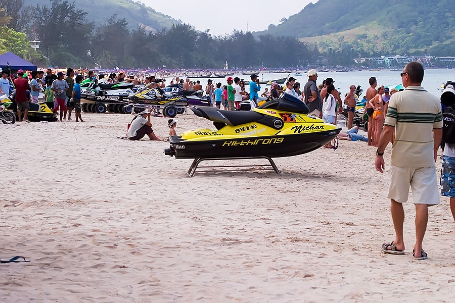 Crowds of farangs and the roar of jetskis make for the perfect beach vacation