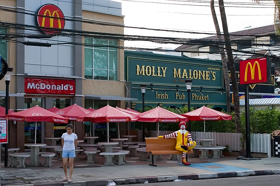 Patong culture: McDonalds and an Irish chain pub