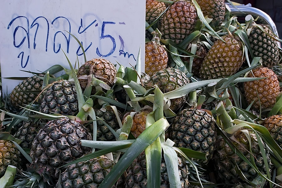 Pineapples for sale, Songkhla province