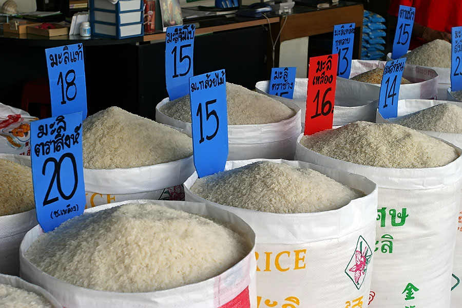 The staple diet of Asia on sale in Trang